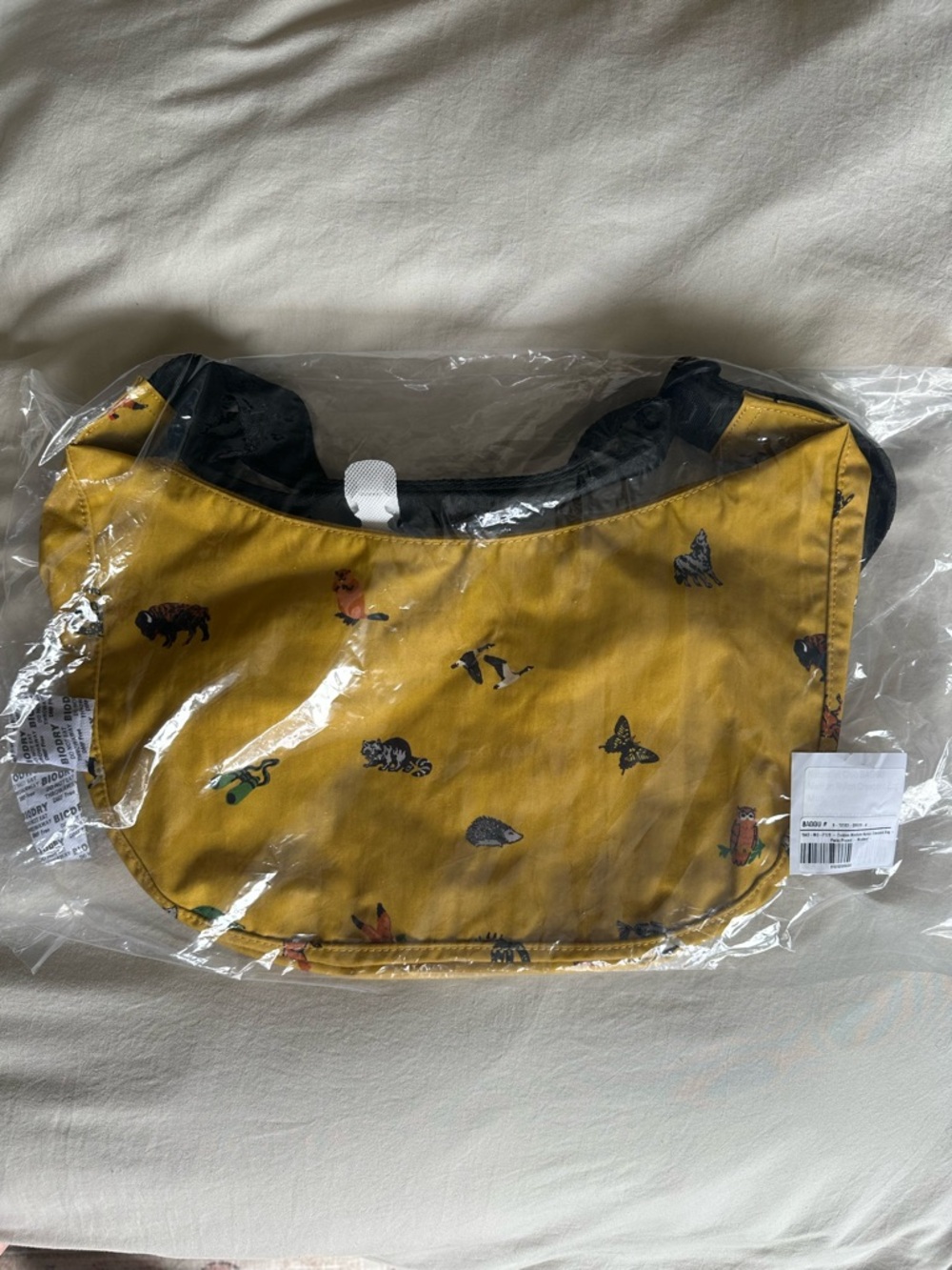 NWT BAGGU Parks Project Naturalist Club Medium Crescent Mustard - Picture 3 of 7